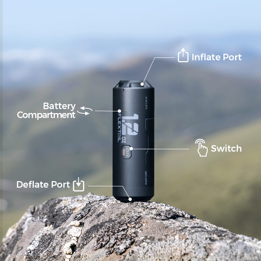 Flextail Zero Pump 超輕量戶外充氣泵$254現貨(連電池, 多種充氣
