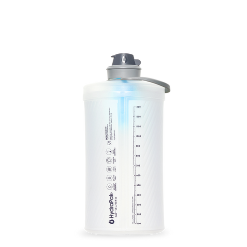 HydraPak Flux Filter Bottle 1.5L Clear/HP Blue 軟式摺疊水樽(連濾水器)