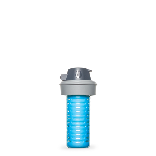 HydraPak Flux Filter Bottle 1.5L Clear/HP Blue 軟式摺疊水樽(連濾水器)