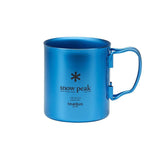 SNOW PEAK Titanium Double Wall 450ml Mug Blue 雙層鈦杯 MG-053BL