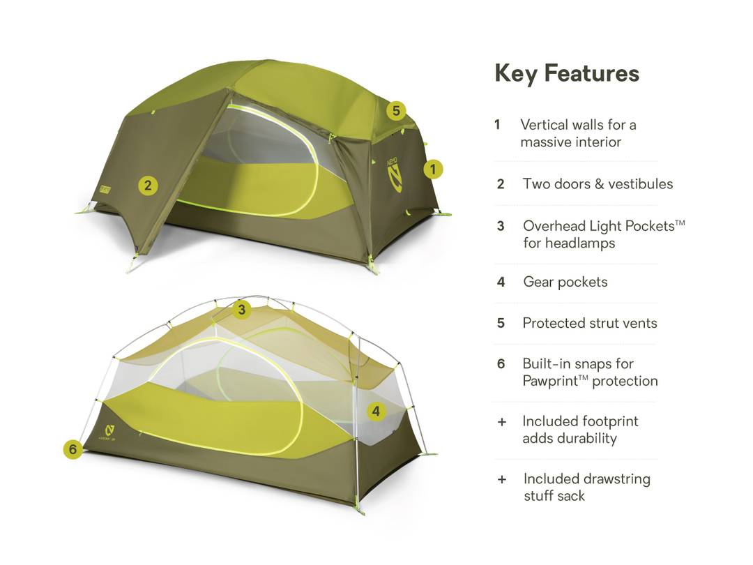 Nemo Aurora Backpacking Tent & Footprint 2-Person 二人帳篷連營底墊