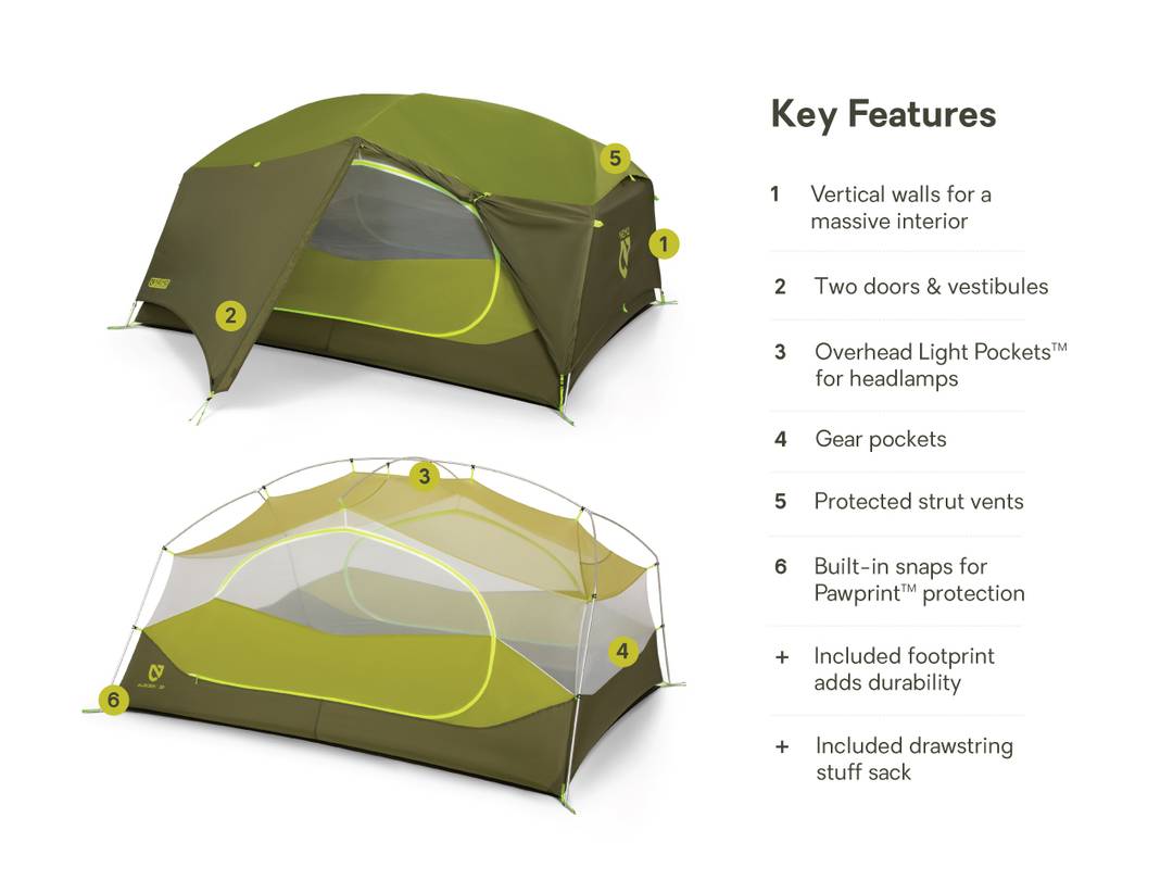 Nemo Aurora 3P Tent w/ Footprint 三人帳幕(連營地墊)- Funshop