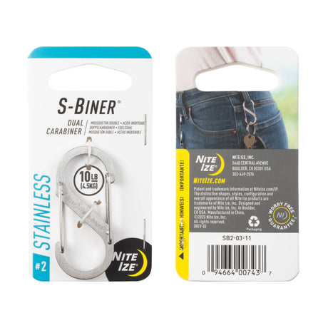 Nite Ize S-Biner Stainless Steel Dual Carabiner #2 不銹鋼8字扣