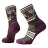 Smartwool W Hike Light Cushion Castle Peak Pattern Mid Crew 02178