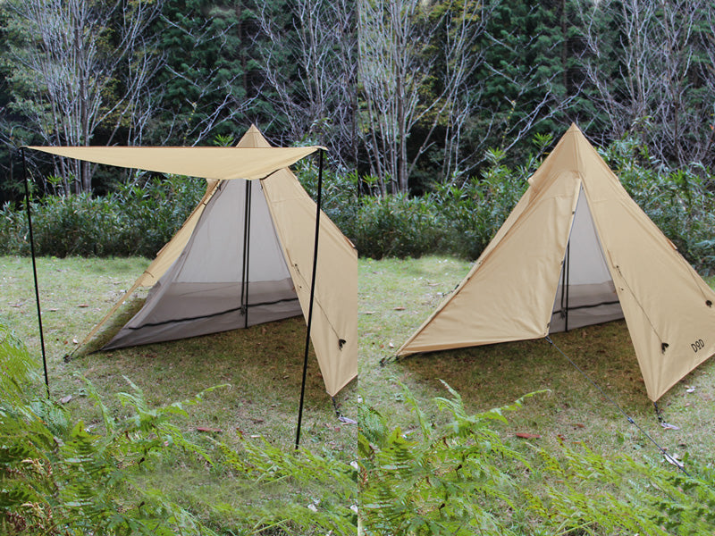 DOD 單人一房一廳金仔營帳篷T1-442-TN | DOD Rider's One Pole Tent T1