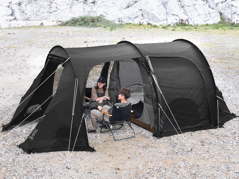 DOD Kamaboko Tent 3(S) 黑色3人隧道露營帳篷T3-688-BK – Funshop