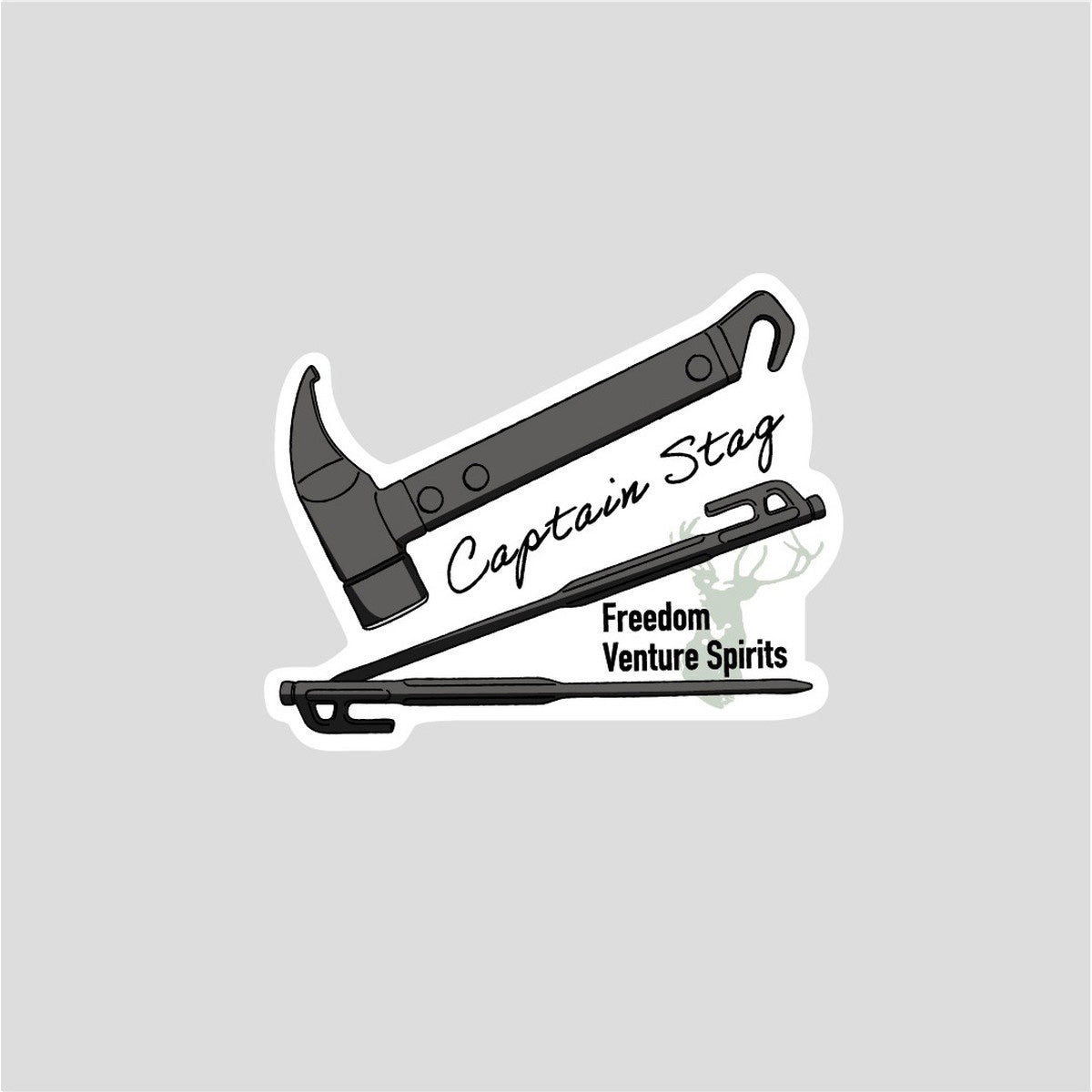 Captain Stag PVC Sticker 73x60mm 貼紙UM-1593旺角露營戶外裝備用品店