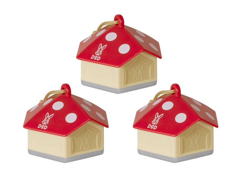 DOD Mini Kinoko Light Set (3 Sets) Red L3-046-RD