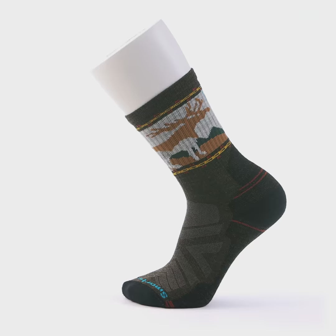 Smartwool Hike Light Cushion Mountain Moose Crew 02686