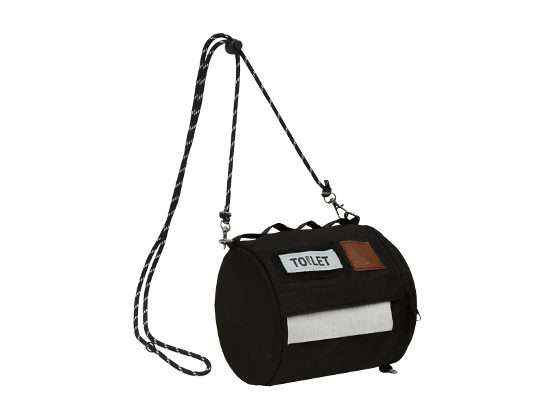 DOD Toilet Paper Bag RC1-886-GY 紙巾露營收納袋 (灰黑色)