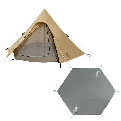 DOD ONE POLE TENT (S) 三人金仔露營帳篷 卡其色 T3-44-TN